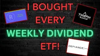 Are the WEEKLY DIVIDEND ETFs Worth It?! ETF Account Update!