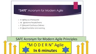 Understanding Modern Agile thru 