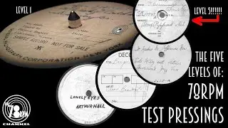 78RPM Test Pressings - An introduction to test pressings, and five levels of scarcity.