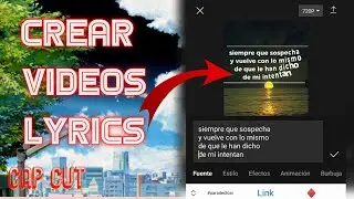 Como crear videos lyrics con letras para tik tok