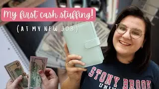 CASH STUFFING | My journey to financial freedom | $1350 | first cash stuffing at a new job
