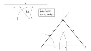 How to draw an isosceles triangle given its unequal side  and its opposite unequal angle