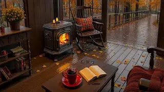 [RAINY OLD TOWN] 🌧️ Smooth Jazz Piano and Candlelight for a Peaceful Autumn Evening
