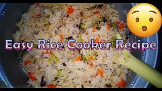 Easy Rice Cooker Recipe | All In One Pot Rice | Rice Cooker Meals