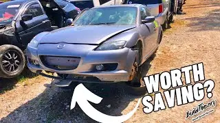 JUNKYARD SCORE! Mazda RX8 Abandoned Project Car....