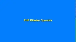PHP Bitwise Operator