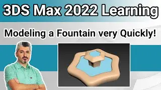 3DS Max 2022 Tutorial - Modeling a Fountain very Quickly!