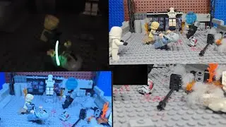 Star Wars Battle MOC. For @ShockTrooper-Animations Competition! #trending #starwars #shorts #shorts