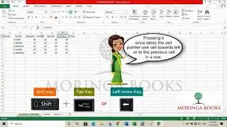 How to Move around a Worksheet in MS Excel 2013 in Windows 10