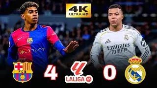 El Clásico Madness 😱 Real Madrid vs. Barcelona {0-4} La Liga 2024 First Leg, Commentary by Issam ...