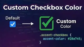 How to Change Checkbox Color in CSS (Using accent-color)