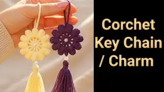 Crochet Key Chain Making 🤍Phone Charm, Bag Charm Making