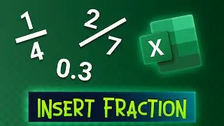How to Type Any Fraction in Microsoft Excel