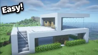 Minecraft: How To Build A Simple Modern House / Tutorial