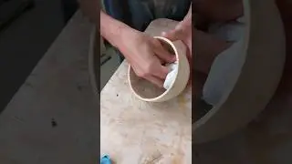 oiling an oak bowl