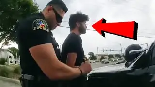 Idiot Cops Arrest Chalk Artist Drawing on Public Sidewalk