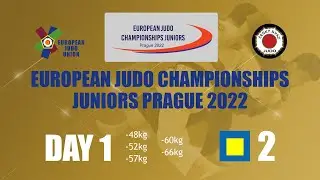 Day 1 - Tatami 2 - European Judo Championships Juniors Prague 2022