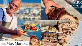 🐷 ROASTED PORK ON THE SPIT (Artisan and cooked in the BBQ at home) ♨️ Recipe by Chef Max Mariola