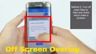 How to turn off screen overlay detected Any Android Phone