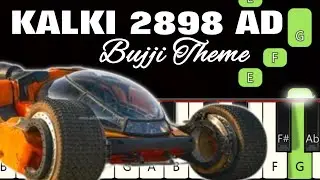 Bujji Theme 🔥 | Kalki 2898 AD | Piano tutorials | Piano Notes | Piano Online #pianotimepass #bujji