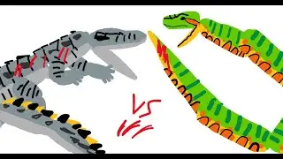 Saltwater Crocodile VS Green Anaconda
