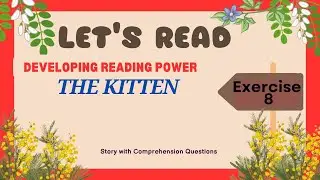 NATIONAL READING PROGRAM / DEVELOPING READING POWER EXERCISE 8  THE KITTEN