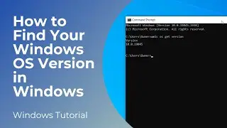 How to Find Your Windows OS Version in Windows 10