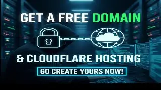 How to Get a FREE Domain with Cloudflare Hosting ? Make your first website easily