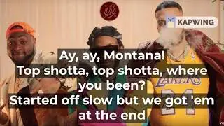 Angel - Blessing ft Davido & French Montana Official Lyrics video