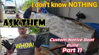 Building a Custom Bangka Part 11 It's GLASSED and MY History with Fiberglass