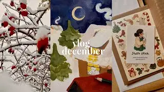 Studio Vlog 52 | Joyful Winter Moments, Slow Mindful Living as an Illustrator