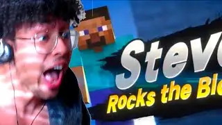STEVE IN SMASH BROS ULTIMATE REACTION (EPIC REACTION!!!)