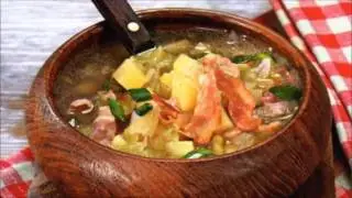Суп из картофеля с луком пореем