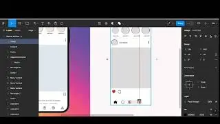 Creating wireframe of Instagram in 