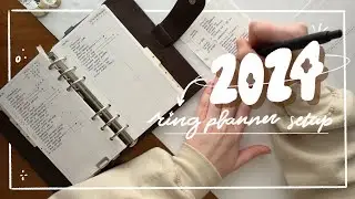 getting my rings ready for 2024 | techo kaigi, migration prep, and planner setup