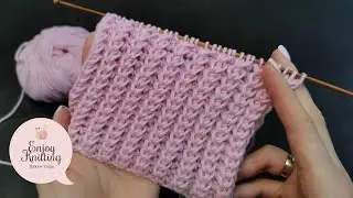 САМАЯ ПЫШНАЯ Резинка Спицами | Volume and  easy knitting rib 3D for sweater pullover
