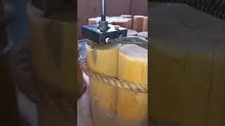 Благодарим за отзыв Лидию! П200 со стальной пластиной теснят на полешках.