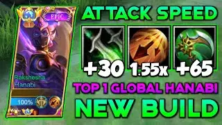 GLOBAL HANABI INSANE ATTACK SPEED BUILD (Fast Game)