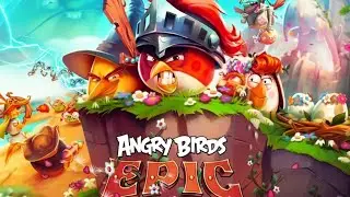 Angry birds epic. Проходим 4 пещеры. Лед и исцеление.