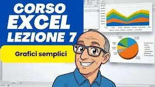 Corso Excel in italiano, semplice, veloce e pratico. Lezione n.7. GRAFICI
