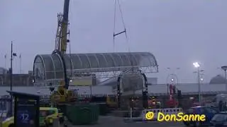 Wegtakelen luifel vanwege herontwikkeling Aarplein