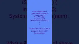 What will be output of above program | Tech IQ Lab 
