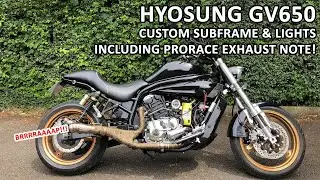 Hyosung GV650 - Custom Subframe , Exhaust & Lights