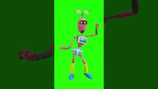 green screen material robot #green screen material #video material#green #greenscreen