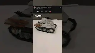 Building a LEGO M4A1 Sherman Tank #lego #tank #ww2