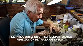 Gerardo Ortiz, un orfebre experto en la realización de trabajos en plata