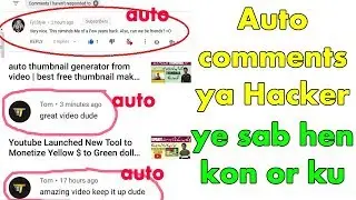 Spam boot comments | Scammer Comments | Fake Channel | Auto Commenter