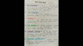 Short notes on HRM part-2 | Job evaluation,Job rotation,Training,Development | Commerce/Management.