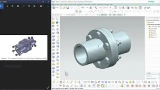 NX CAD | Part  & Assembly Design | Tutorial # 1 | Flange Coupling Assembly