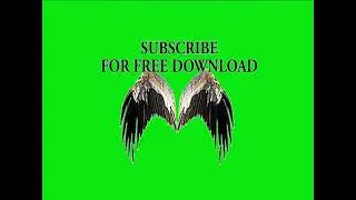 Awesome black angel wings green screen download